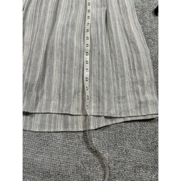 Drew Dress Womens Small Gray Silver Striped Maxi Boho‎ Tiered Cottagecore - Picture 10 of 16